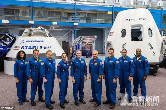 嫌俄罗斯“船票”贵 美国选定9名宇航员明年起坐自家飞船去太空-1.jpg