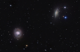 星系二重奏M77与NGC 1055