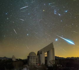 兴隆观测站上空的双子座流星