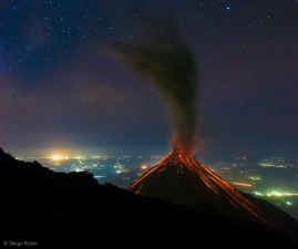 恒星之下的火山爆发