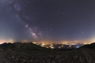 夏夜的行星与银河